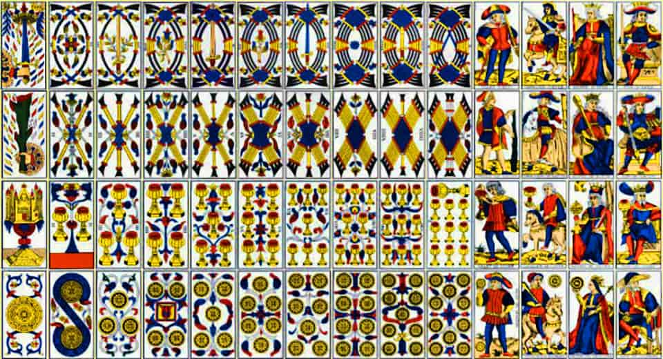 Marseille Tarot 8 Minor Arcana Interactive
